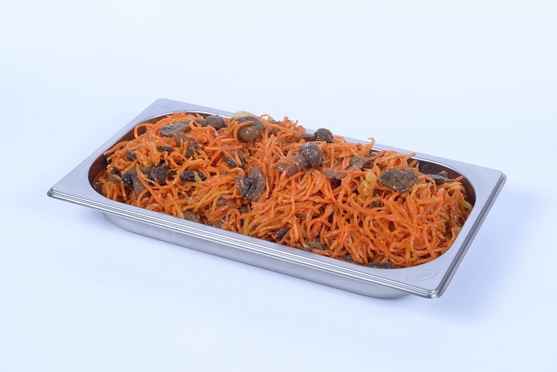 Корейська морква з шампіньйонами